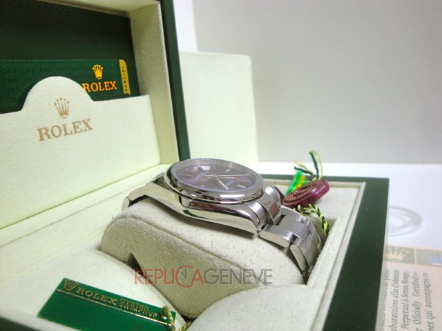 Rolex replica Oyster Perpetual 114200 red Grape orologio replica - immagine 8