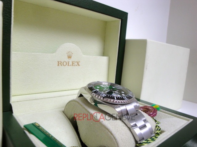 Rolex replica seadweller ceramichon gradient green dial orologio replica imitazione copia - immagine 4