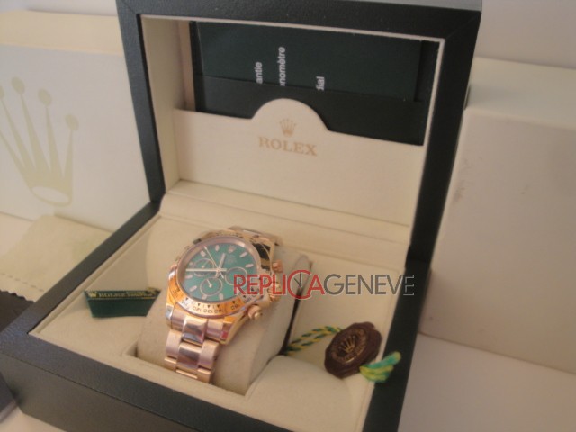 Rolex replica daytona 116508 oro giallo green dial john mayer - immagine 13