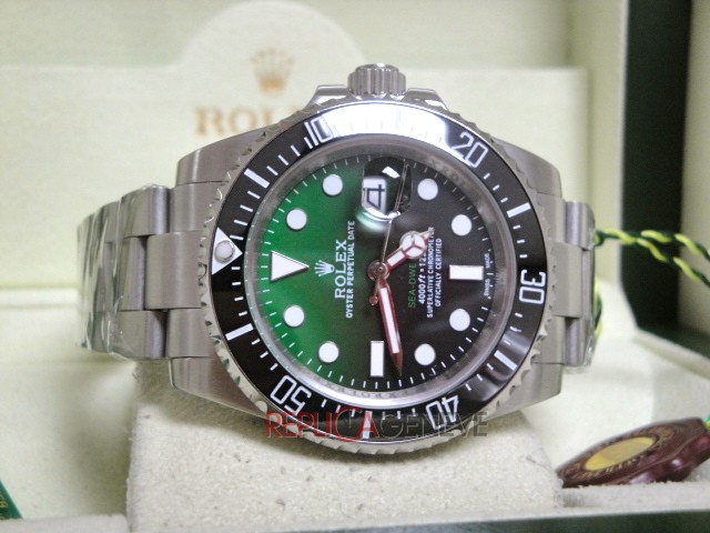 Rolex replica seadweller ceramichon gradient green dial orologio replica imitazione copia