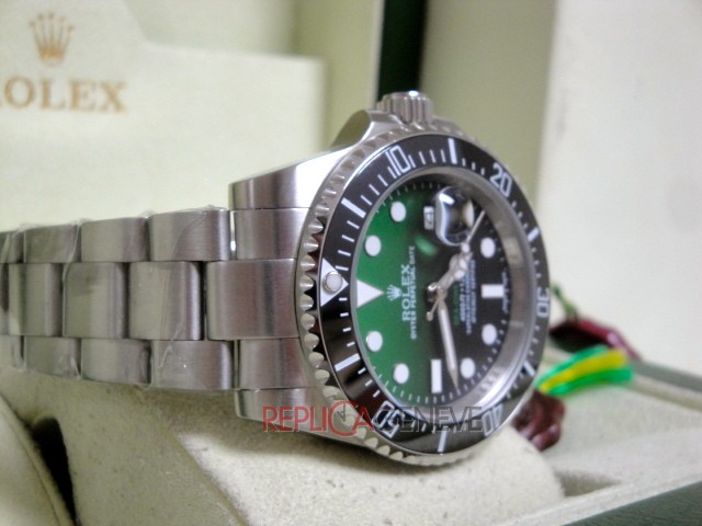 Rolex replica seadweller ceramichon gradient green dial orologio replica imitazione copia - immagine 7
