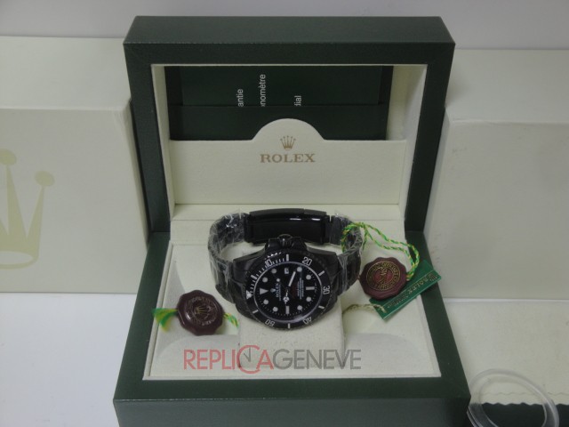 Rolex replica seadweller ceramichon pro-hunter pvd orologio replica imitazione copia - immagine 6