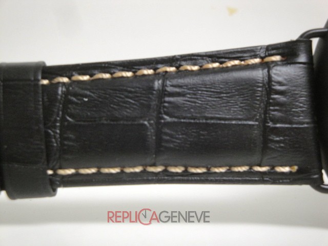 Officine Panerai replica radiomir titanium 8 days pvd strip leather orologio replica imitazione - immagine 11