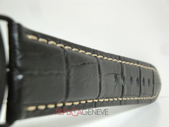 Officine Panerai replica radiomir titanium 8 days pvd strip leather orologio replica imitazione - immagine 12