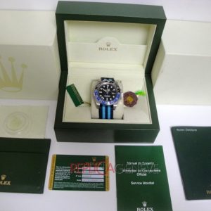 Rolex replica GMT master II ceramichon nero blu cordura orologio replica
