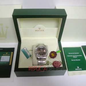 Rolex replica daydate ll oyster roman brown dial orologio replica copia imitazione