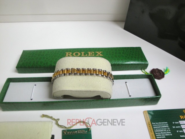 Rolex replica gioielli bracciale jubilèè strip acciaio oro giallo imitazione copia perfetta - immagine 8