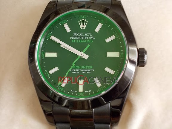 Rolex replica milgauss pro-hunter PVD green dial edition orologio replica imitazione