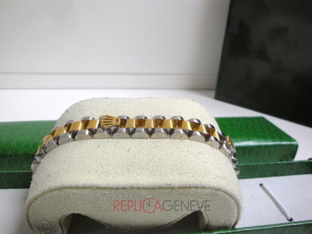 Rolex replica gioielli bracciale jubilèè strip acciaio oro giallo imitazione copia perfetta - immagine 10