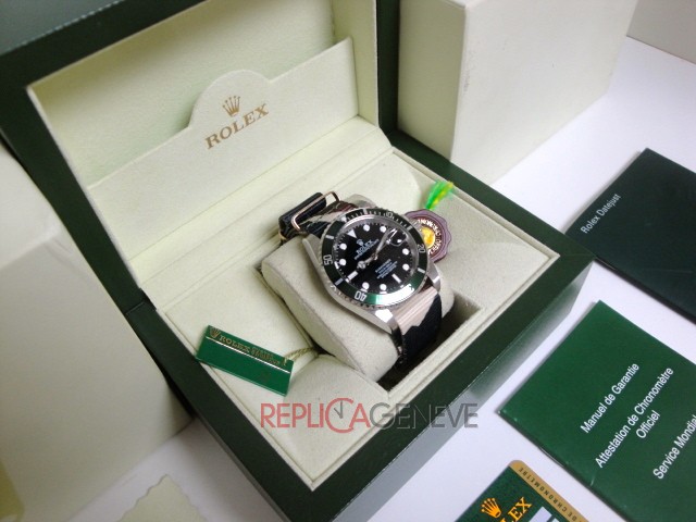 Rolex replica submariner data ghiera verde 50th anniversary cordura camouflage orologio replica imitazione copia - immagine 4