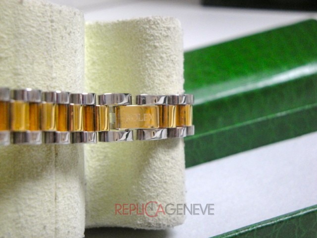 Rolex replica gioielli bracciale jubilèè strip acciaio oro giallo imitazione copia perfetta - immagine 11