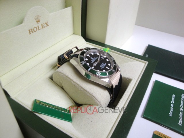 Rolex replica submariner data ghiera verde 50th anniversary cordura camouflage orologio replica imitazione copia - immagine 5