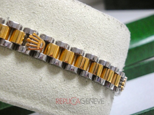Rolex replica gioielli bracciale jubilèè strip acciaio oro giallo imitazione copia perfetta - immagine 12