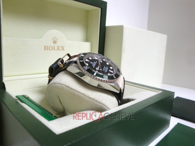 Rolex replica submariner data ghiera verde 50th anniversary cordura camouflage orologio replica imitazione copia - immagine 7