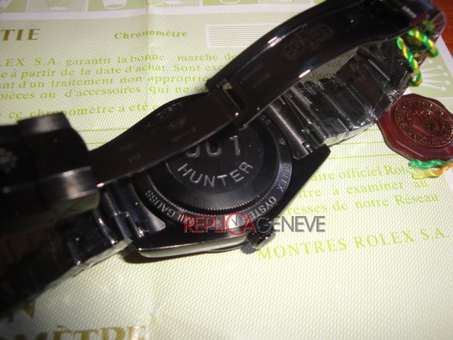 Rolex replica milgauss pro-hunter PVD green dial edition orologio replica imitazione - immagine 3