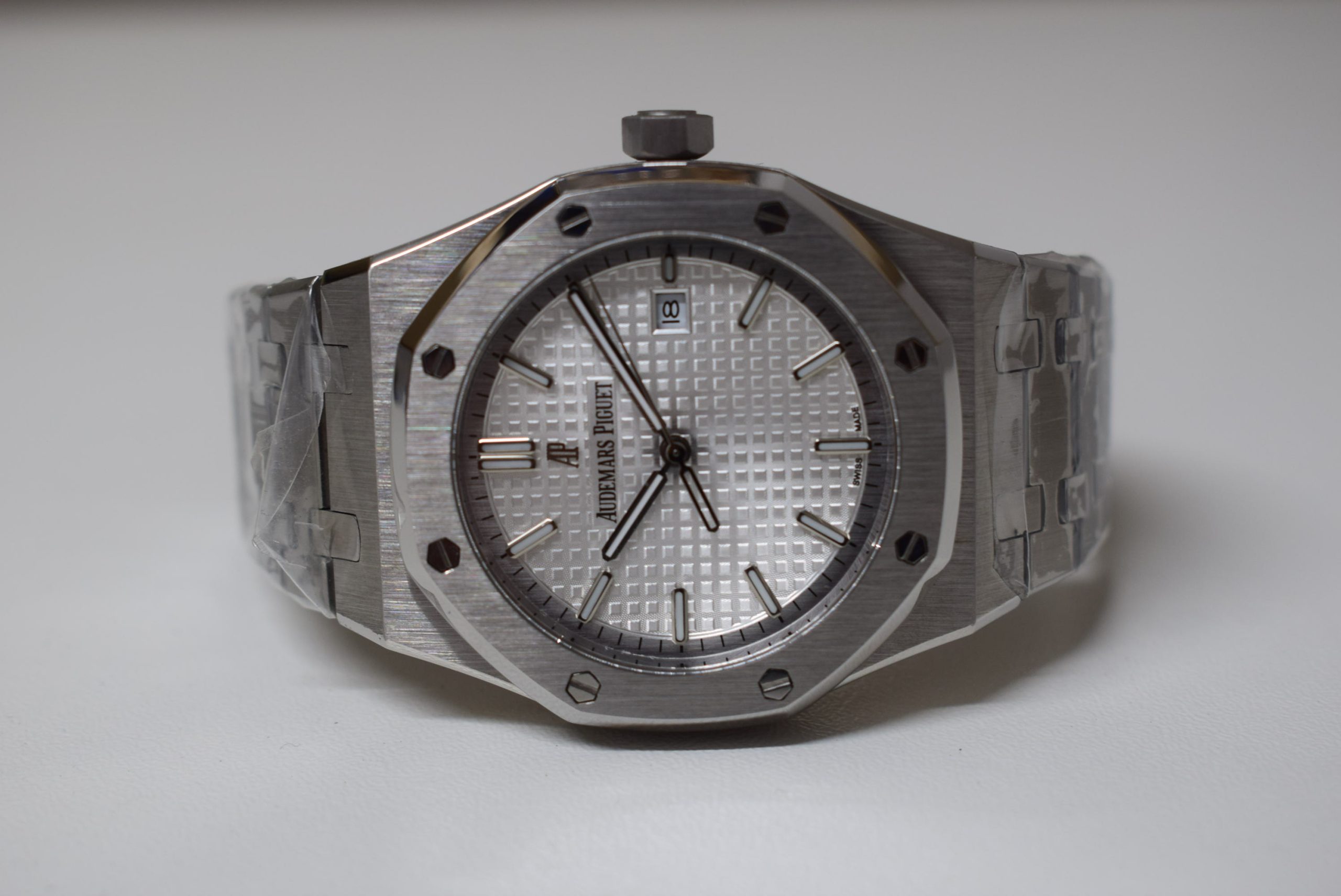 Audemars Piguet replica royal oak jumbo acciaio white dial big size 41mm orologio replica imitazione