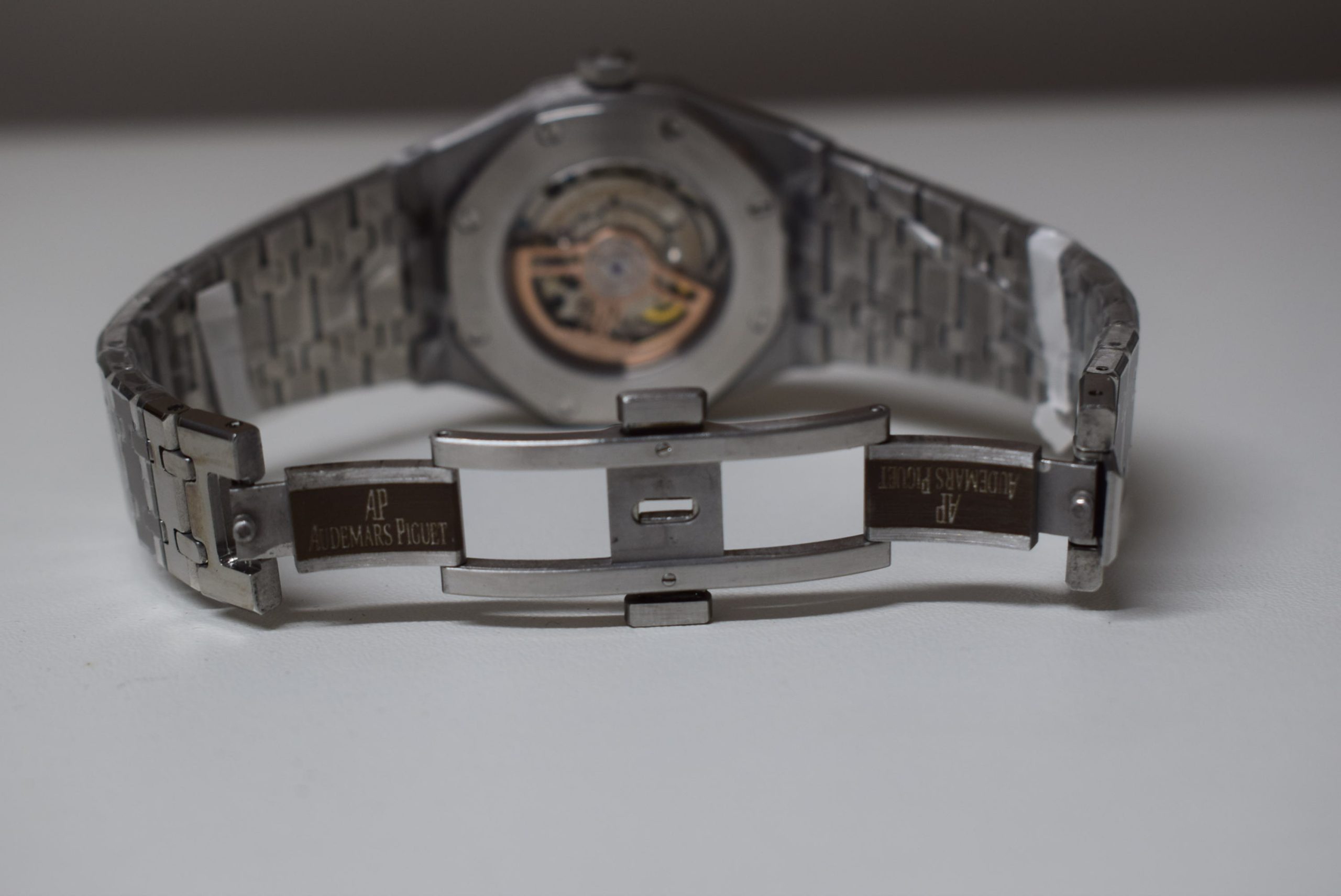 Audemars Piguet replica royal oak jumbo acciaio black dial big size 41mm orologio replica imitazione - immagine 6