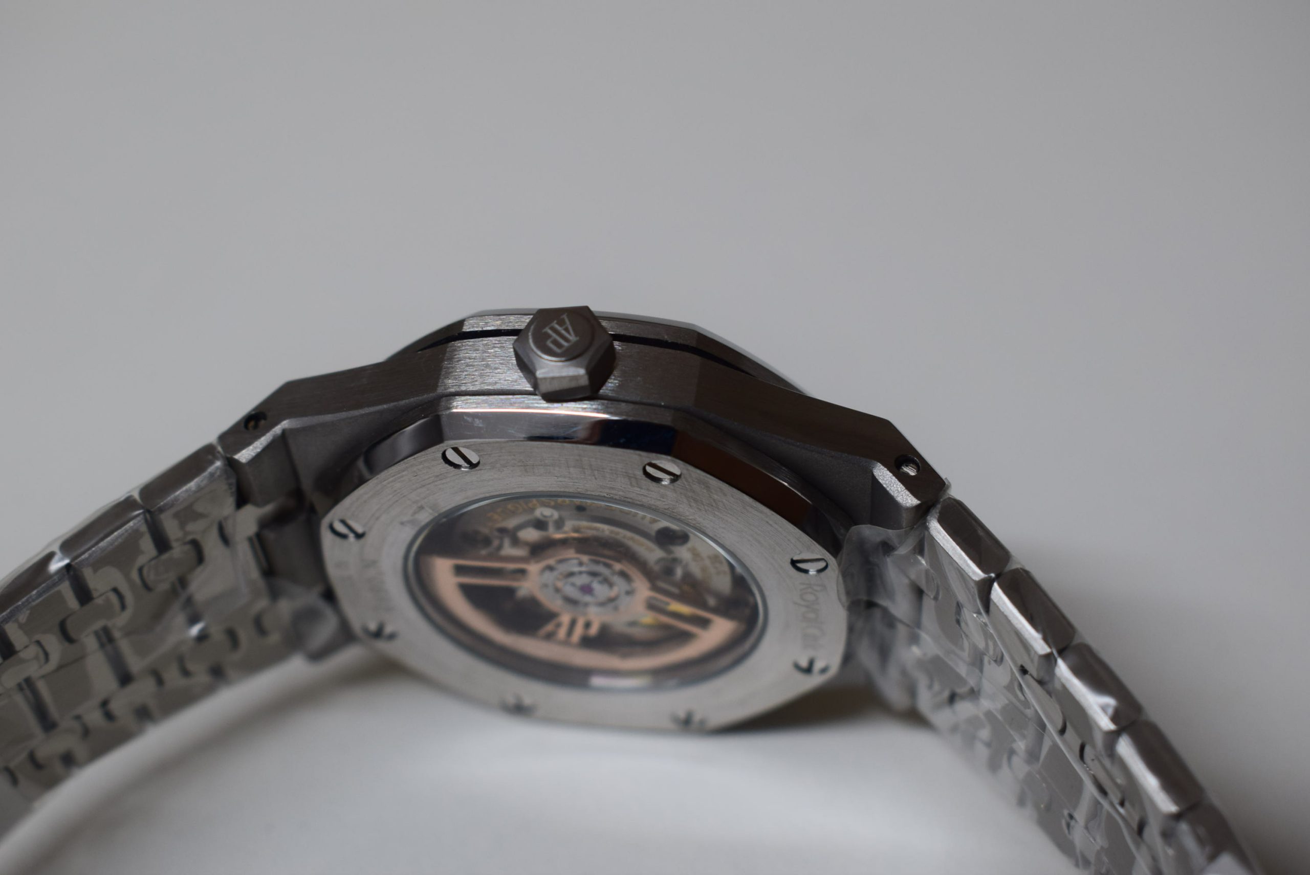 Audemars Piguet replica royal oak jumbo acciaio black dial big size 41mm orologio replica imitazione - immagine 7