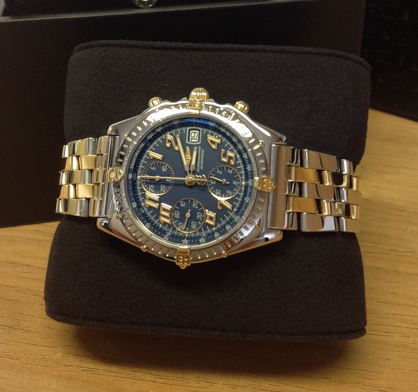 Breitling replica Chronomat Vitesse Bi Colour Blue Dial B13050 - immagine 4