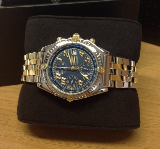 Breitling replica Chronomat Vitesse Bi Colour Blue Dial B13050 - immagine 7