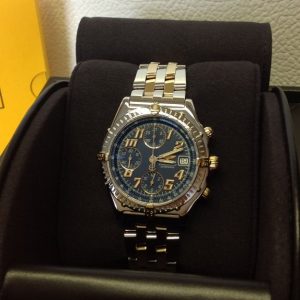 Breitling replica Chronomat Vitesse Bi Colour Blue Dial B13050