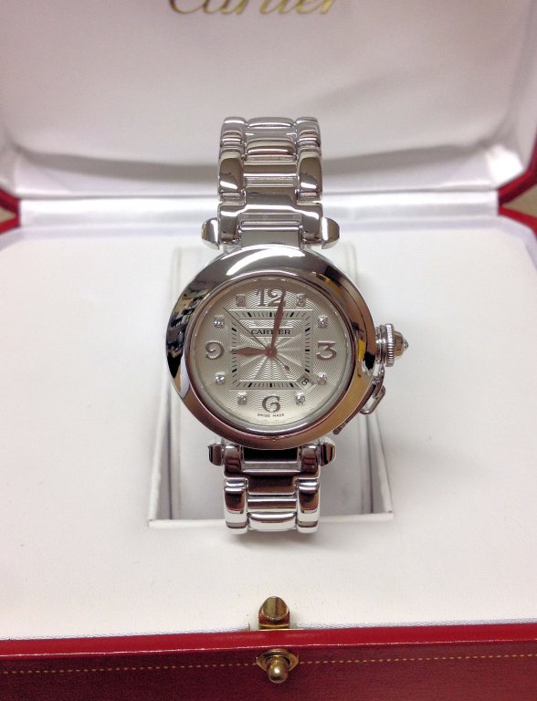 Cartier replica Pasha WJ1111M9 33mm White Gold - immagine 5