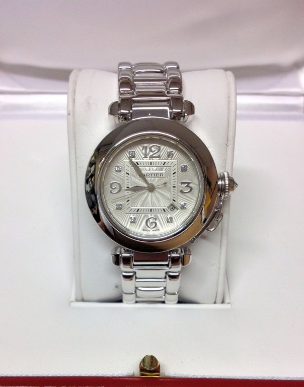 Cartier replica Pasha WJ1111M9 33mm White Gold