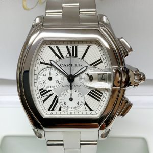 Cartier replica Roadster XL Chronograph White dial