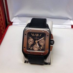 Cartier replica Santos 100XL W2020004 Titanium Rose Gold
