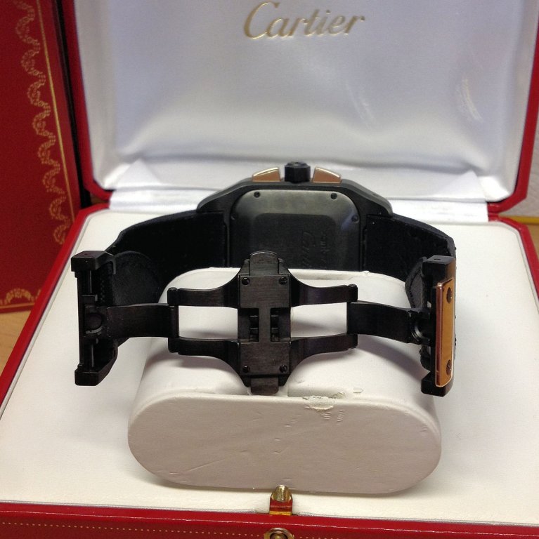 Cartier replica Santos 100XL W2020004 Titanium Rose Gold - immagine 4