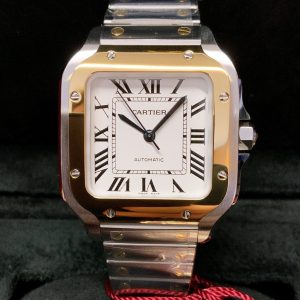 Cartier replica Santos De Cartier W2SA0007 Medium Size white dial