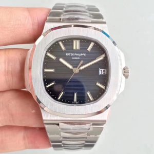 PATEK PHILIPPE REPLICA NAUTILUS 5711 324sc CLONE MOVEMENT BLUE DIAL ACCIAIO