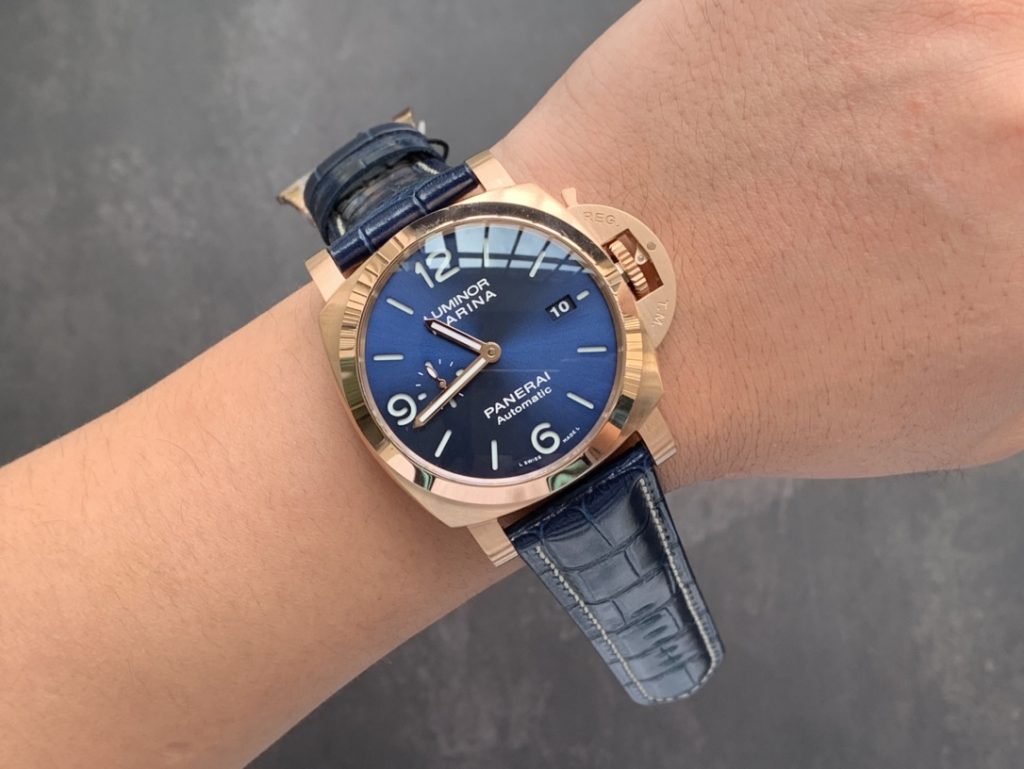 Panerai replica PAM 1112 Luminor Marina Rose Gold - immagine 7
