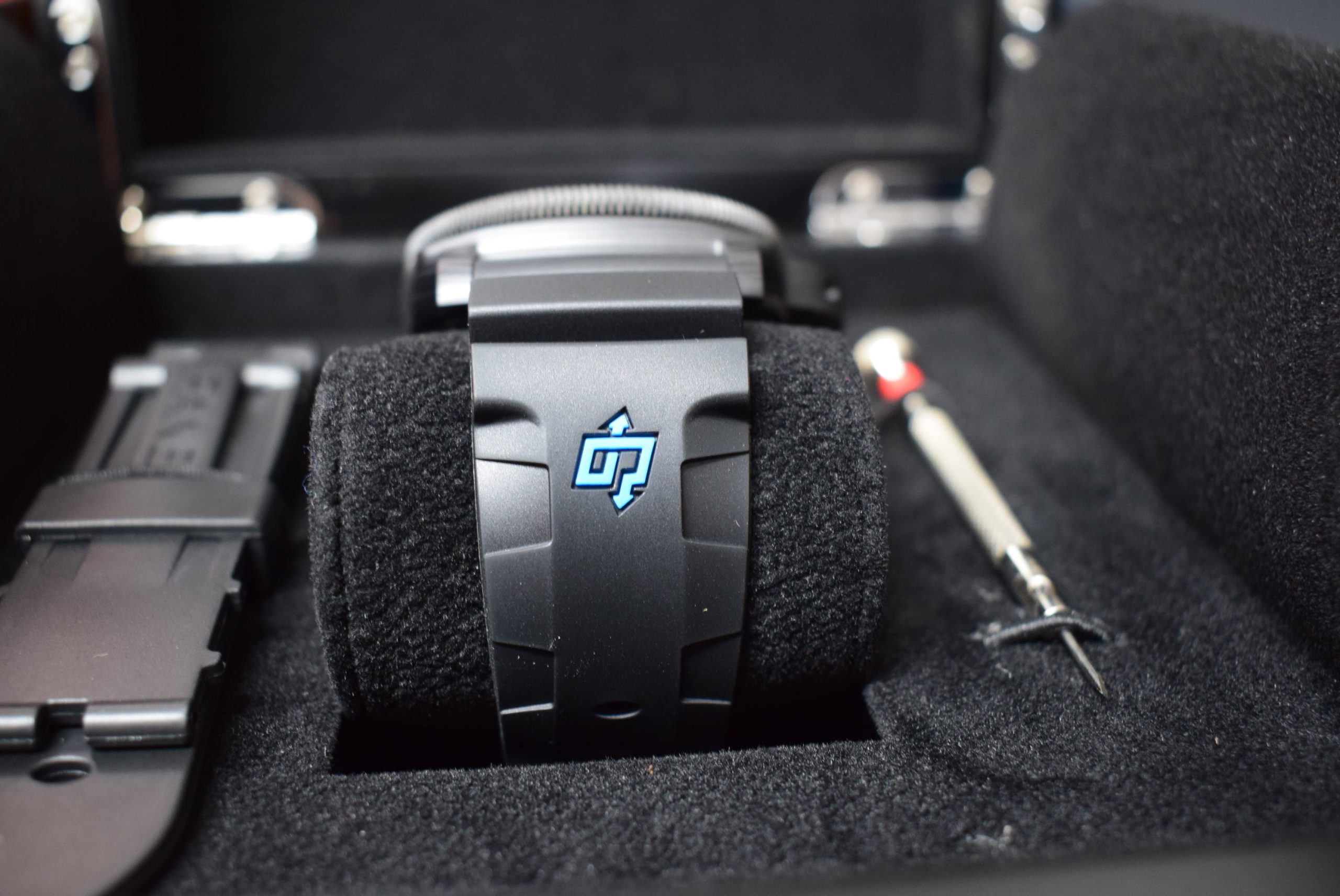 Officine Panerai replica luminor submersible carbotech pro-hunter pvd rubber-b - immagine 8