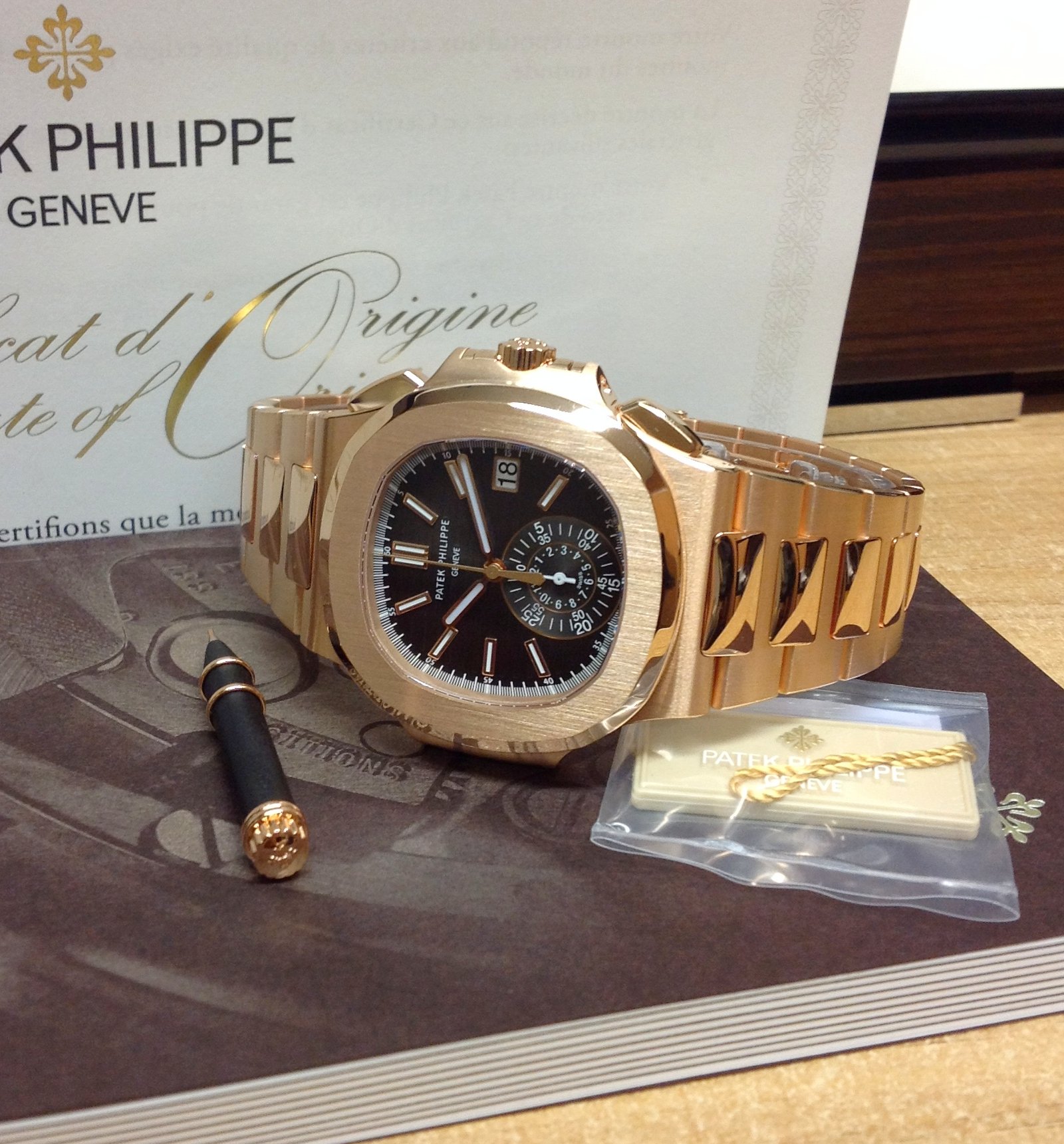 Patek Philippe replica Nautilus 5980 1R-001 Rose Gold - immagine 4