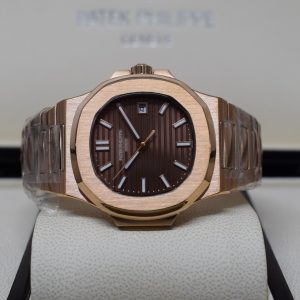 Patek Philippe replica nautilus 5711-1R rose gold brown dial