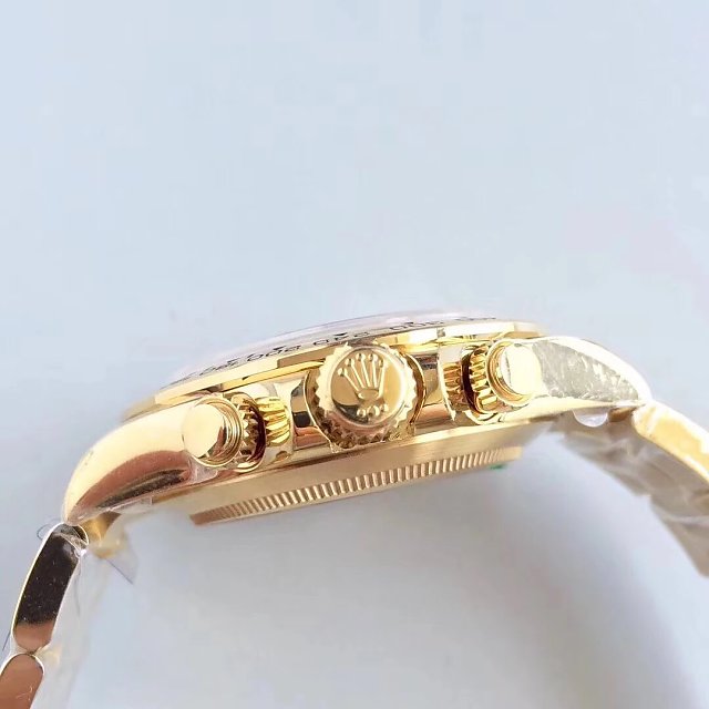 Rolex replica daytona 116508 oro giallo green dial john mayer - immagine 5