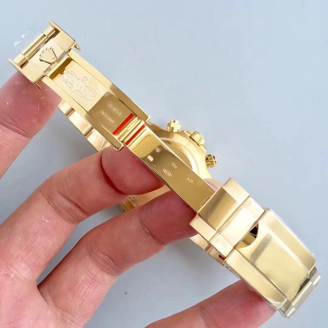 Rolex replica daytona 116508 oro giallo green dial john mayer - immagine 9