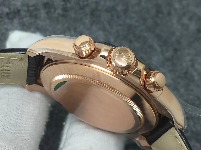 Rolex replica Daytona 116515 rose Gold Oysterflex rose dial - immagine 10