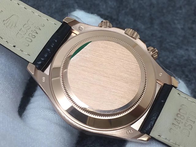 Rolex replica Daytona 116515 rose Gold Oysterflex rose dial - immagine 12