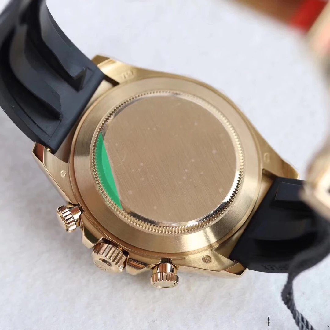 Rolex replica Daytona 116518LN yellow Gold Oysterflex pikachu dial - immagine 5