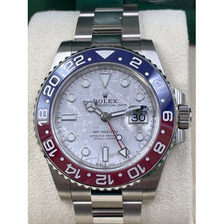 Rolex replica GMT Master II 126719BLRO White Gold Pepsi Meteorite dial