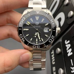 Replica Tag-Heuer Aquaracer Black dial stainless stell