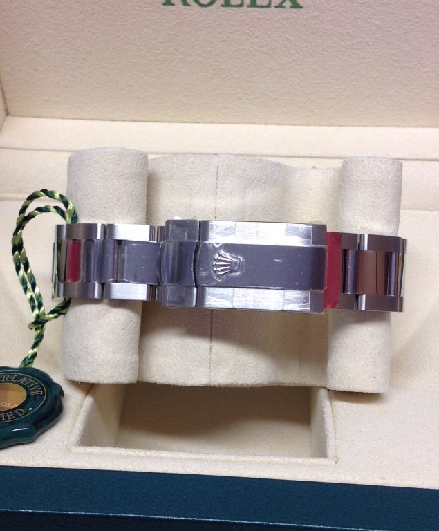 Rolex replica datejust 116200 36mm blue baton oyster - immagine 3