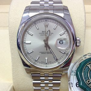 Rolex replica Datejust 116200 36mm Silver Baton