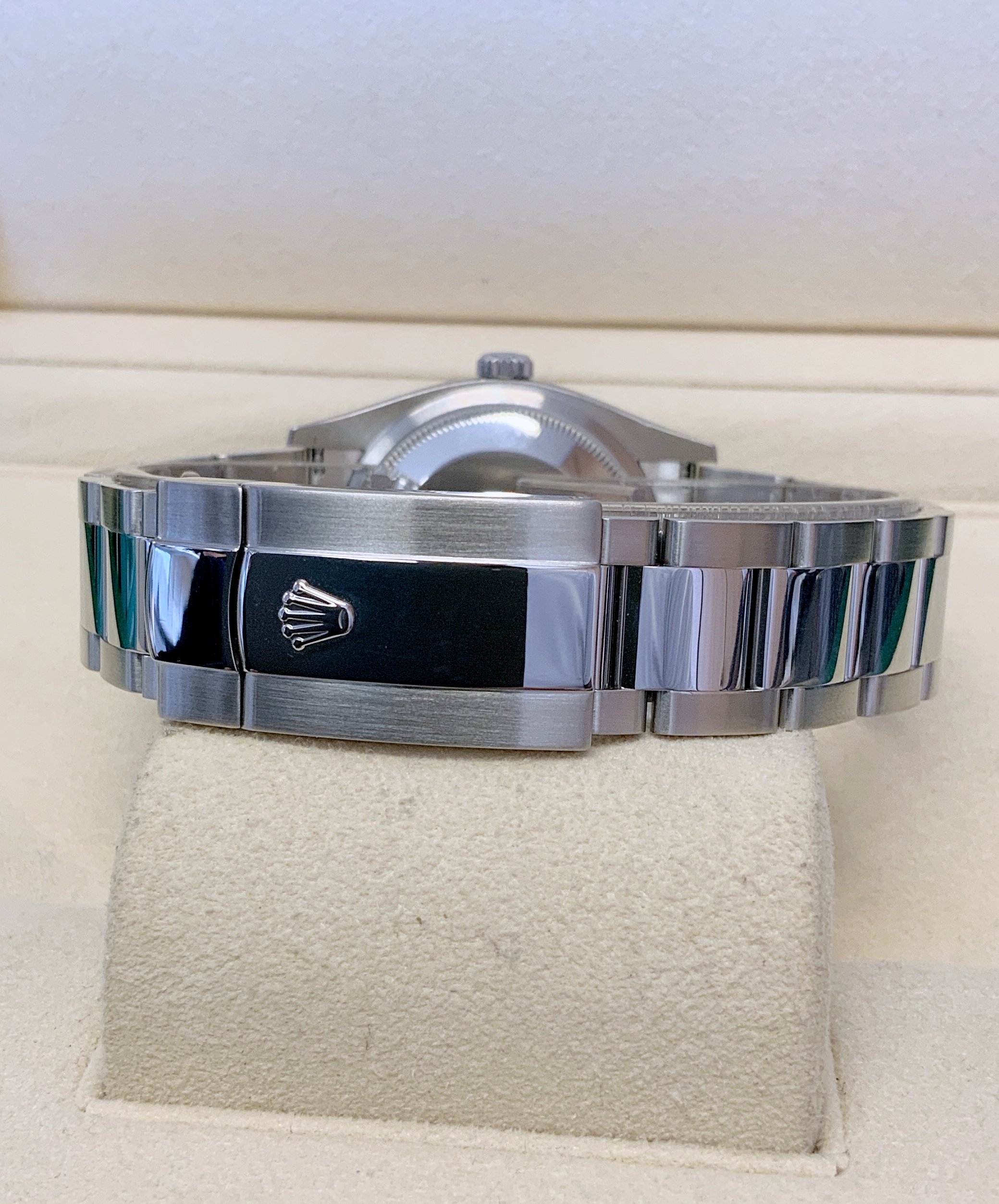 Rolex replica Datejust 36 126200 Blue Baton Dial oyster - immagine 6