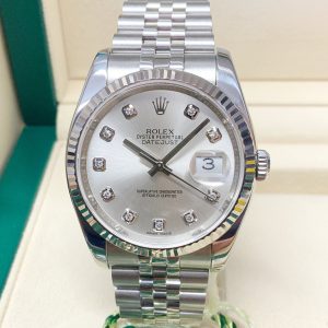 Rolex replica datejust acciaio argentèè brillantini jubilèè imitazione replica orologi