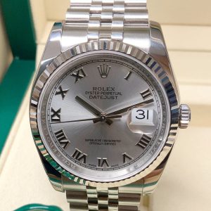 Rolex replica datejust acciaio argentèè roman jubilèè imitazione replica orologi