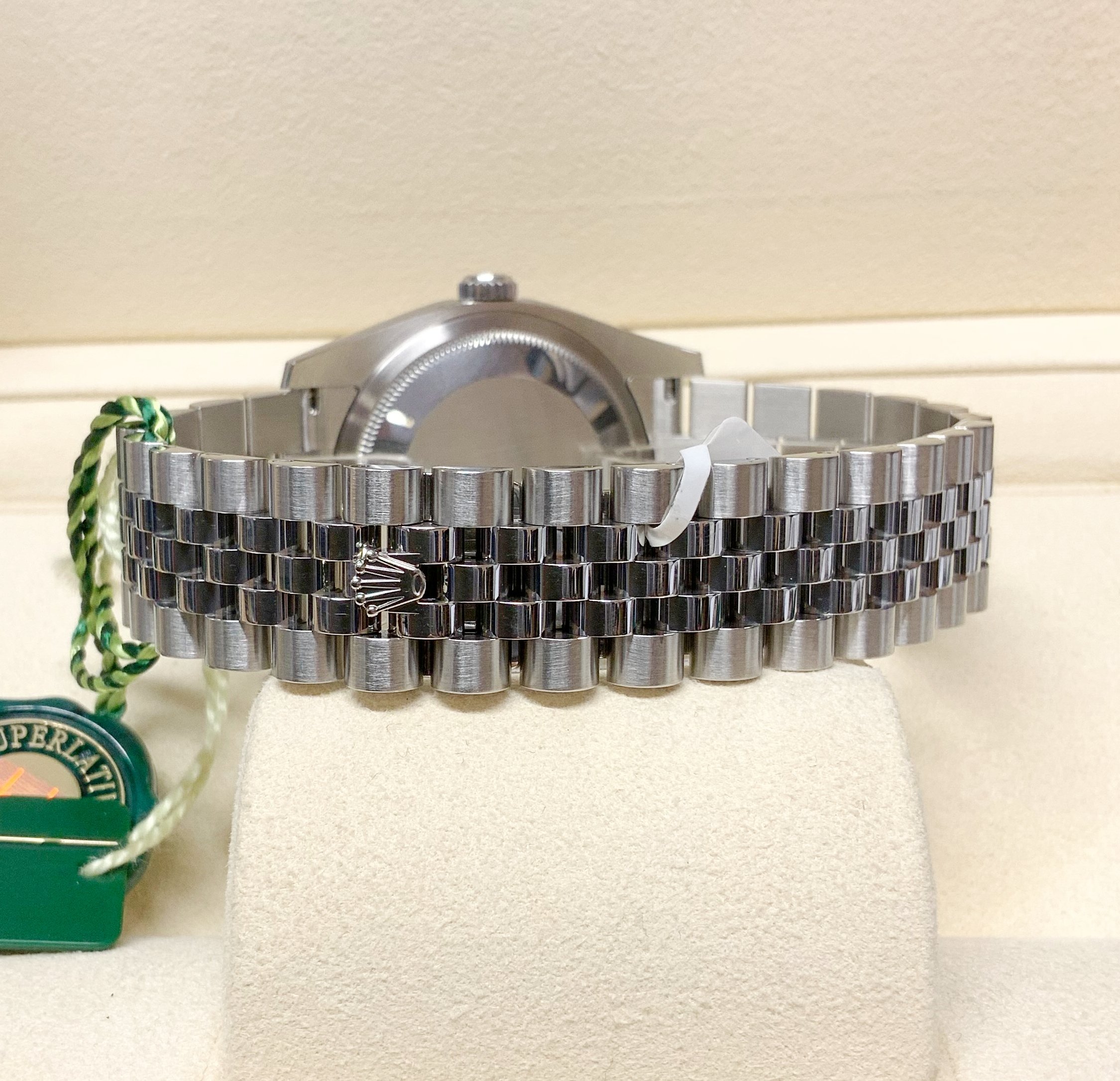 Rolex replica datejust 36mm 116234 white roman dial 3235 clone movement - immagine 8