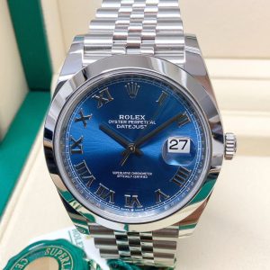 Rolex replica Datejust 41 126300 Blue Roman ghiera